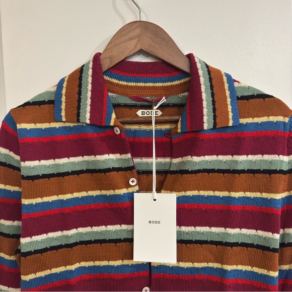 BODE Starkey Multi Particolored Striped Cardigan - Picture 7 of 16
